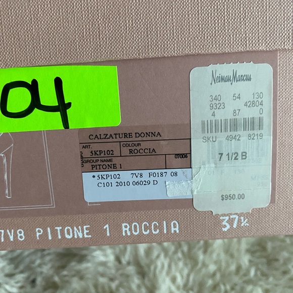 Miu Miu python pitone heels 7 1/2 - Picture 4 of 14